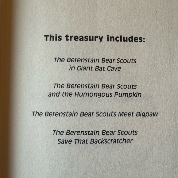 VINTAGE 2000 The Berenstain Bear Scouts Treasury Hardback Children’s Book - Picture 8 of 11
